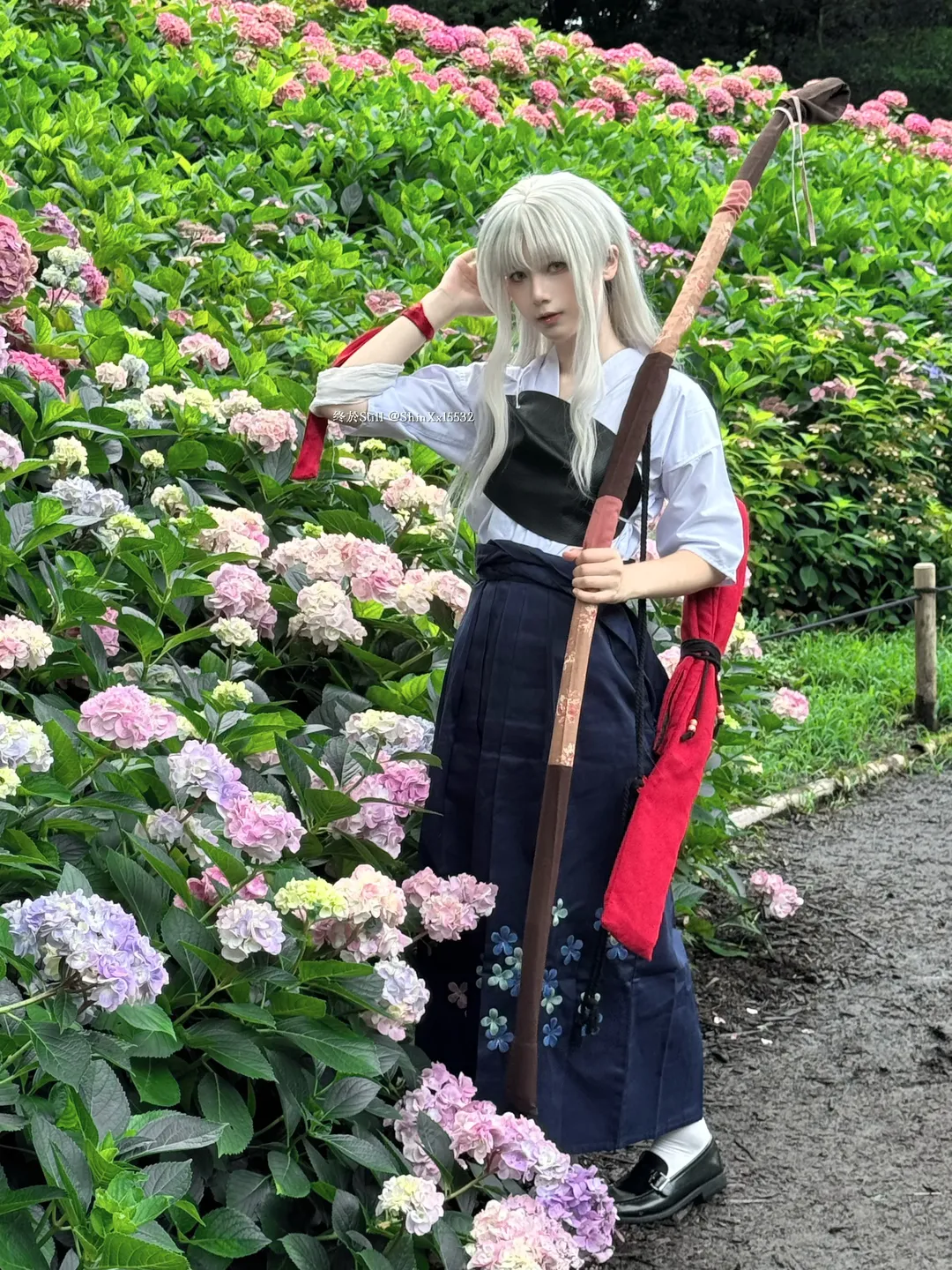 Fate/Grand Order, 绣球花写真, Coser日常, 卡莲奥尔黛西亚cos, 弓道cos - 第2张