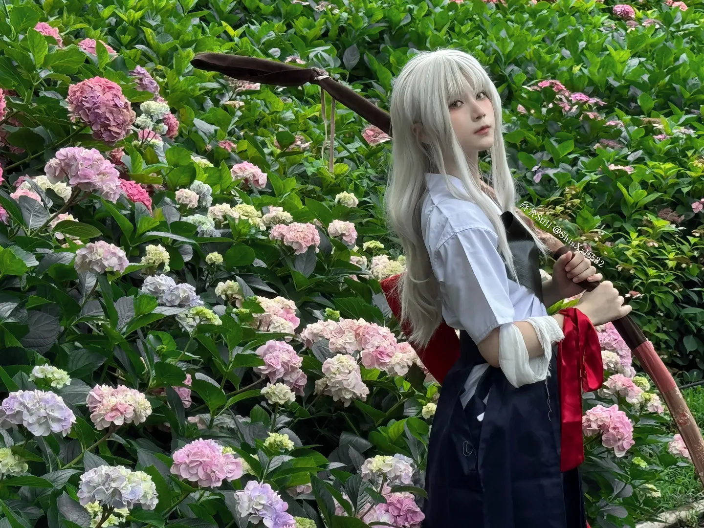 Fate/Grand Order, 绣球花写真, Coser日常, 卡莲奥尔黛西亚cos, 弓道cos - 第3张