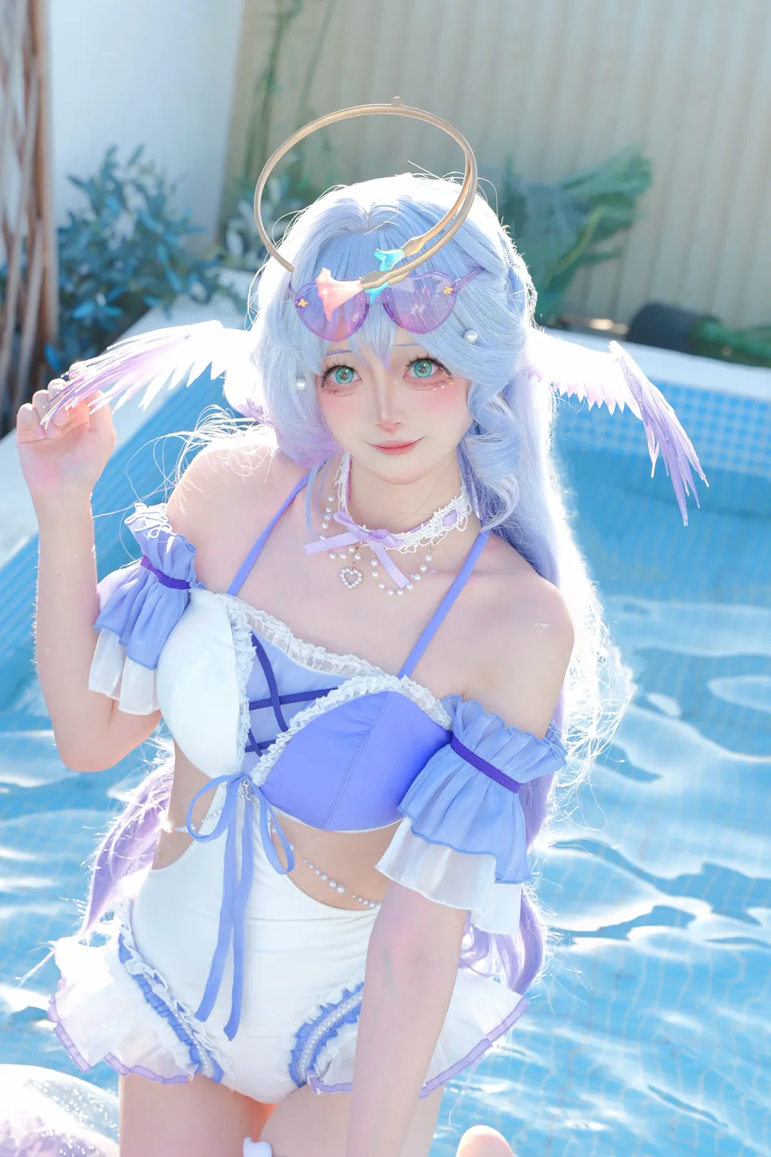 治愈系, cosplay, 夏日穿搭, 泳池派对, 泳装摄影 - 第3张