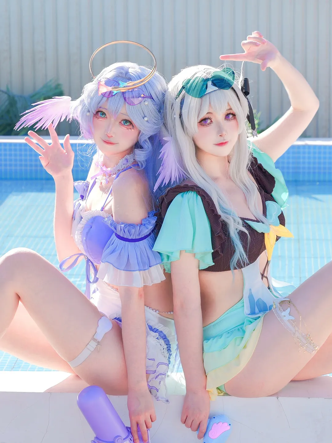 崩壊：スターレイル, ホタル＆ロビン コスプレ, 水着コスプレ, ピノコニー, 夏のストリートスナップ