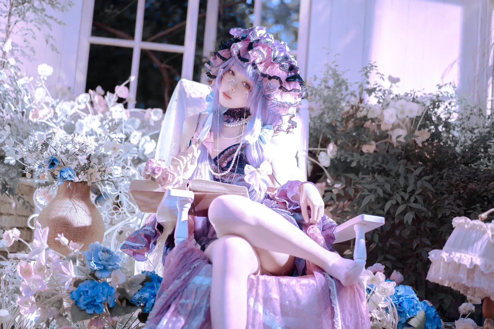 氛围感, 东方project, 帕秋莉cos, 唯美穿搭, 知识少女 - 第2张