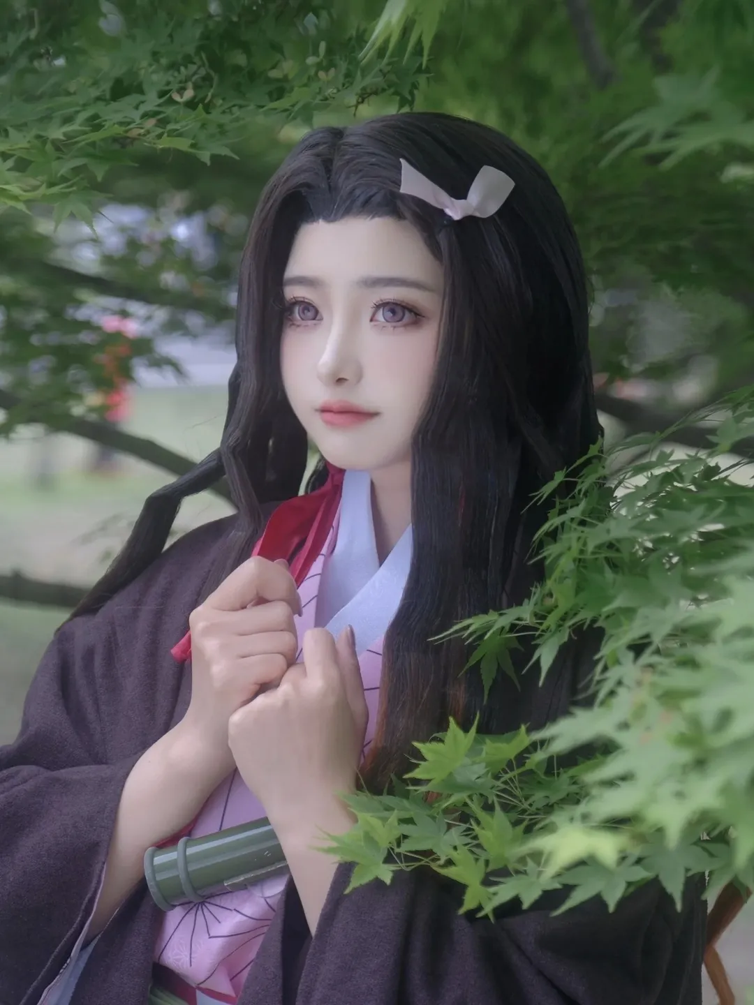 漫展返图, 鬼灭之刃, cosplay摄影, 祢豆子cos, 成都漫展 - 第1张