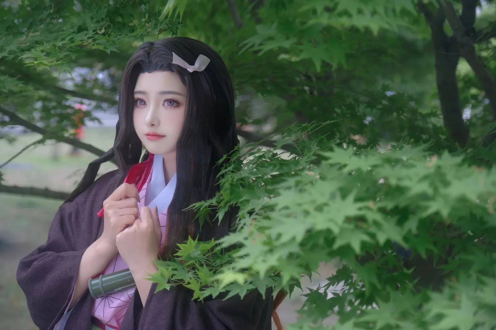 漫展返图, 鬼灭之刃, cosplay摄影, 祢豆子cos, 成都漫展 - 第2张