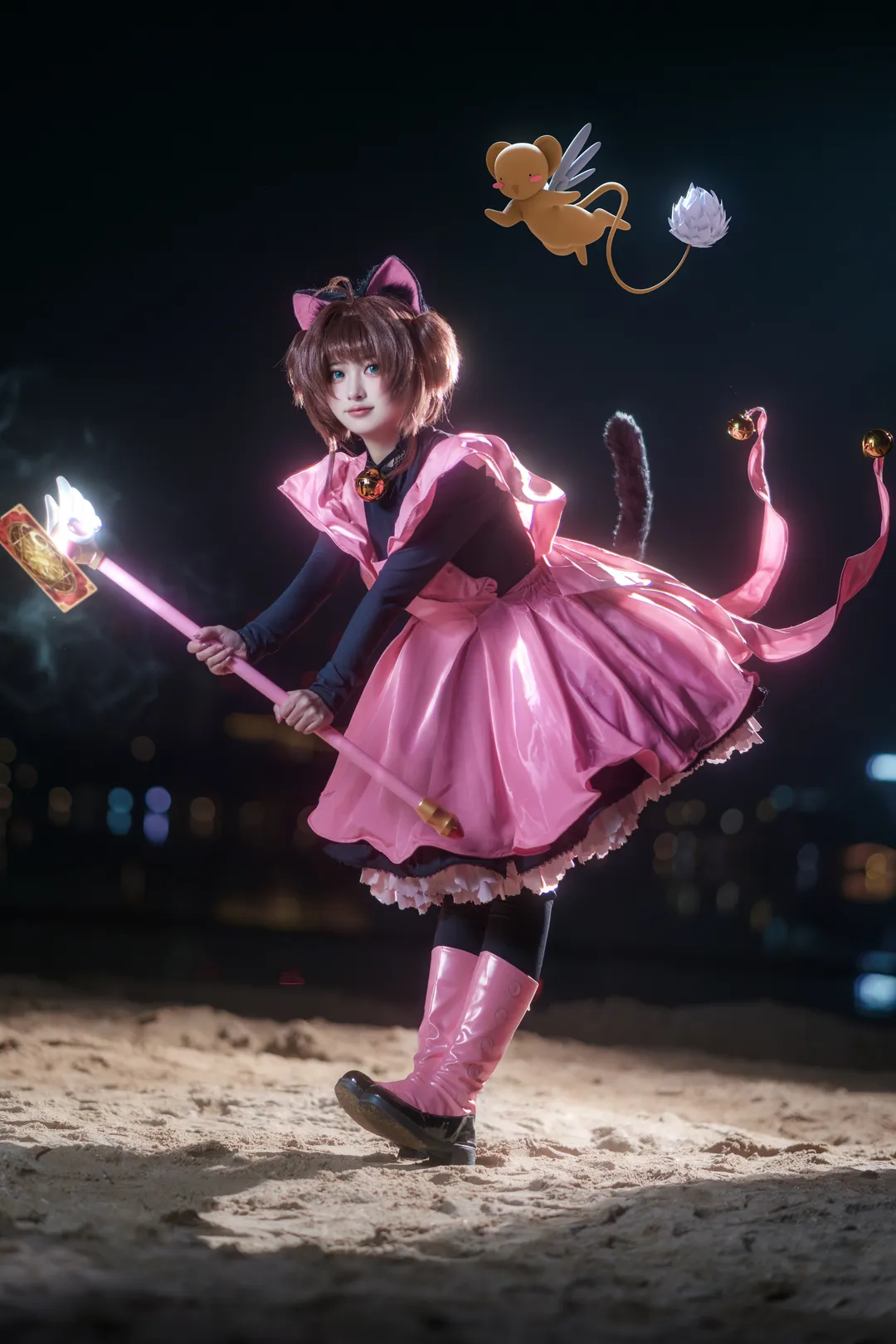 角色还原, 木之本樱cos, 魔卡少女樱, cosplay动作参考, 场照教程 - 第10张