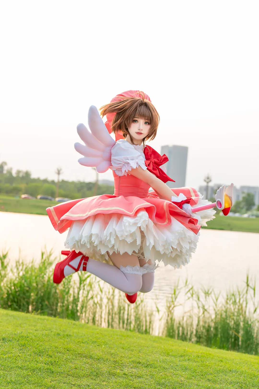 角色还原, 木之本樱cos, 魔卡少女樱, cosplay动作参考, 场照教程 - 第3张