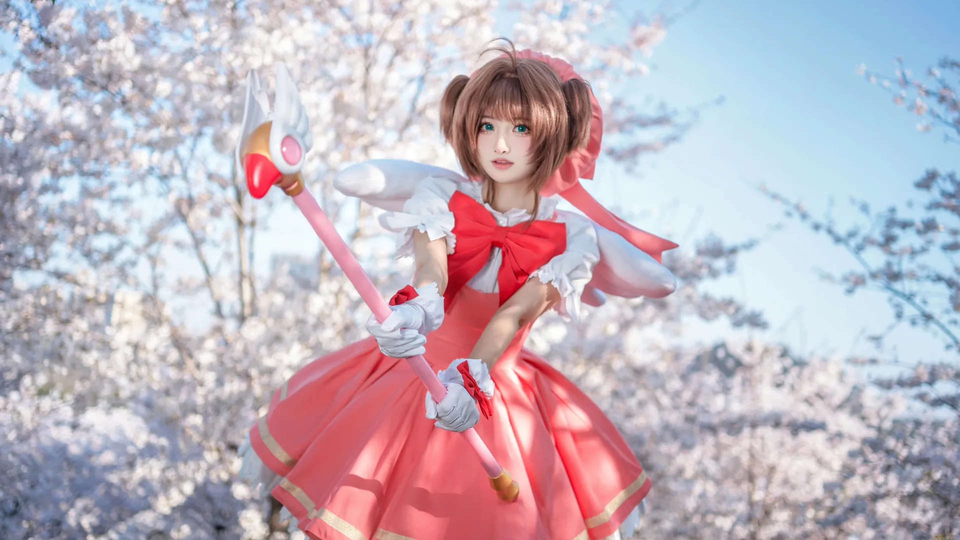 角色还原, 木之本樱cos, 魔卡少女樱, cosplay动作参考, 场照教程 - 第6张