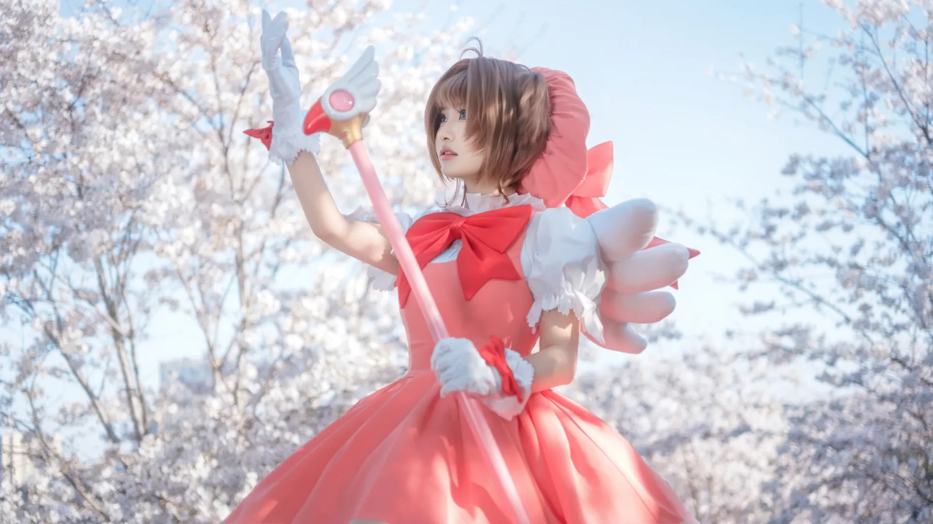 角色还原, 木之本樱cos, 魔卡少女樱, cosplay动作参考, 场照教程 - 第8张