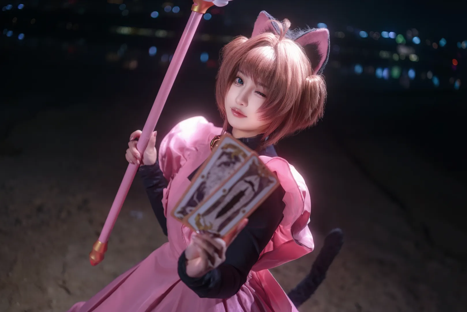角色还原, 木之本樱cos, 魔卡少女樱, cosplay动作参考, 场照教程 - 第9张