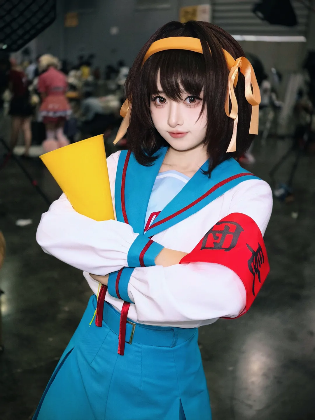 漫展场照, 二次元cosplay, 动作参考, 凉宫春日cos, 凉宫春日的忧郁 - 第6张