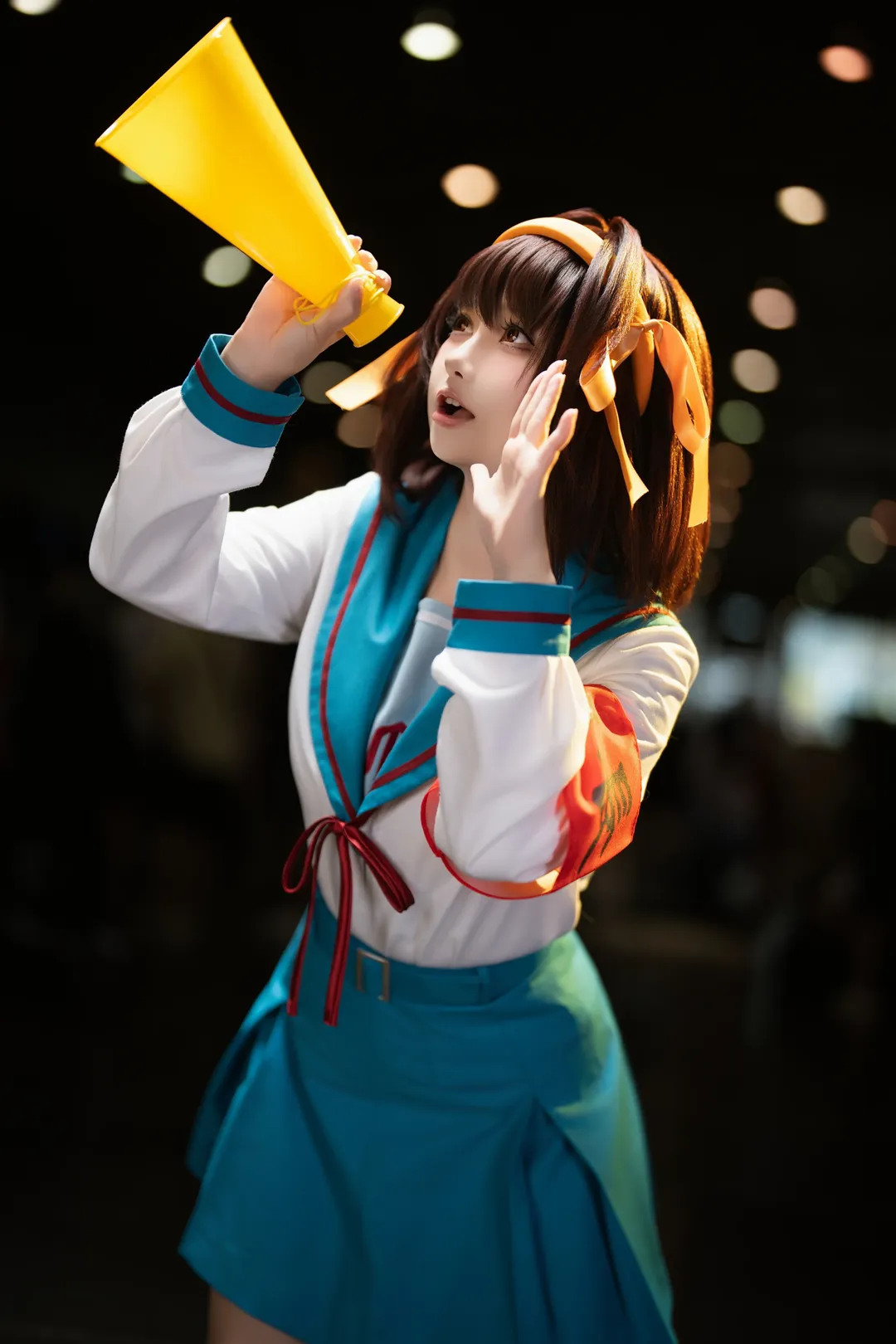 漫展场照, 二次元cosplay, 动作参考, 凉宫春日cos, 凉宫春日的忧郁 - 第7张