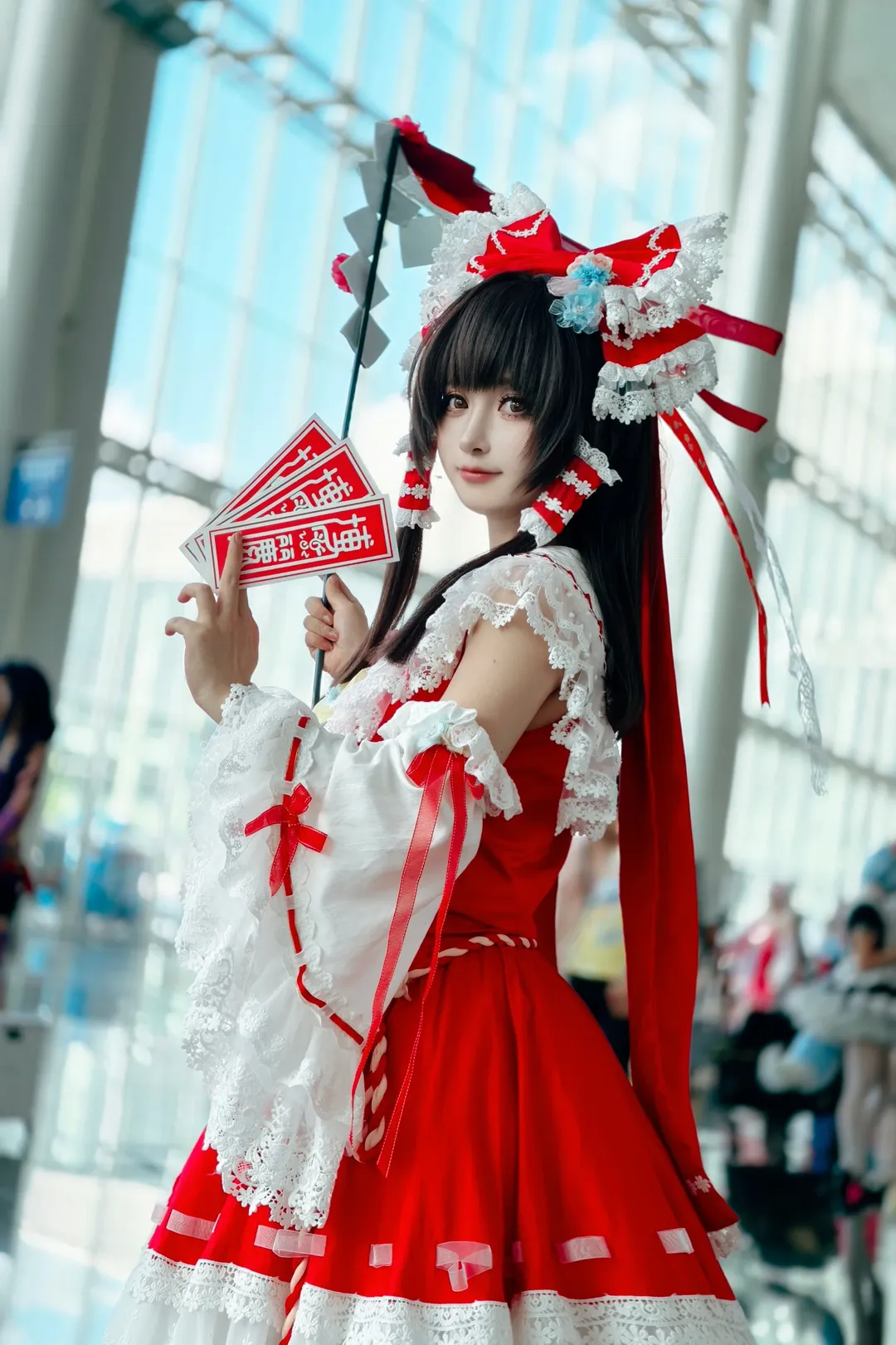博麗霊夢コスプレ, 東方Project, ポーズ参考, イベント撮影のポーズ, インスピレーションの共有 - 11枚目