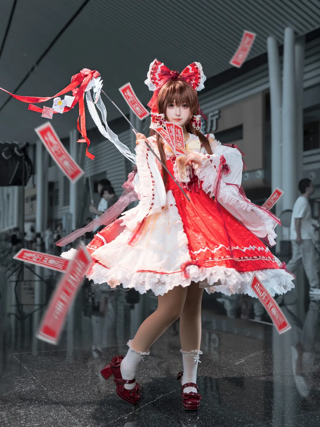 博麗霊夢コスプレ, 東方Project, ポーズ参考, イベント撮影のポーズ, インスピレーションの共有 - 15枚目
