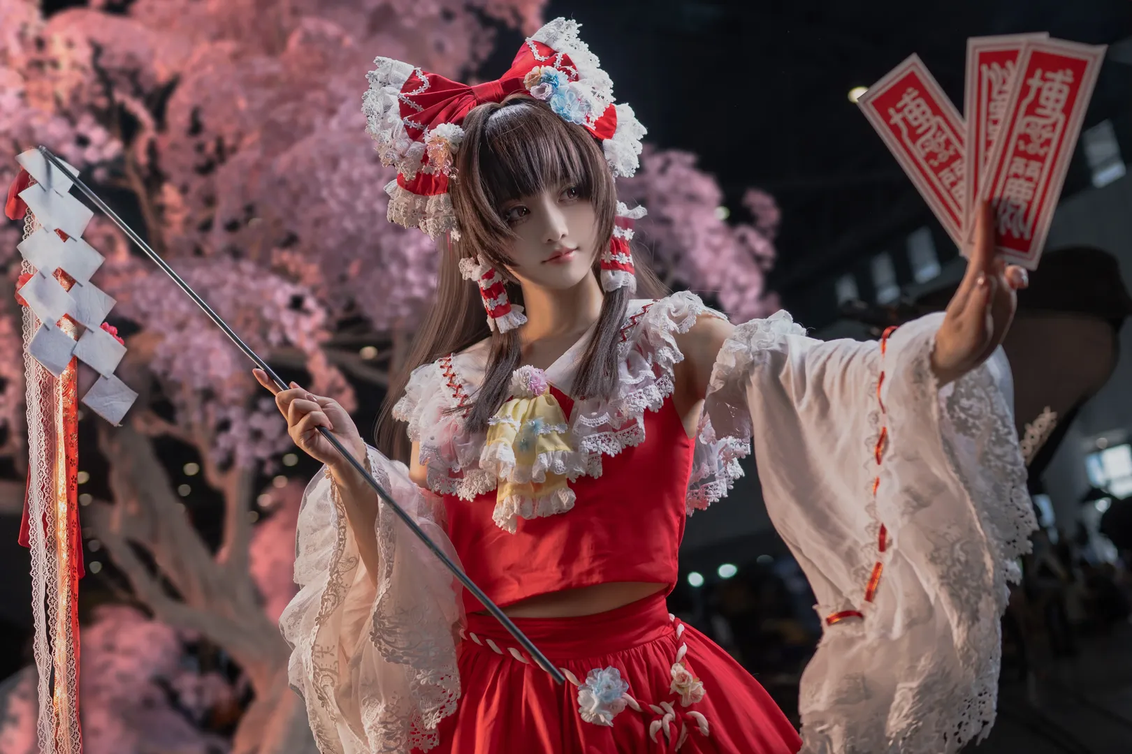 博麗霊夢コスプレ, 東方Project, ポーズ参考, イベント撮影のポーズ, インスピレーションの共有