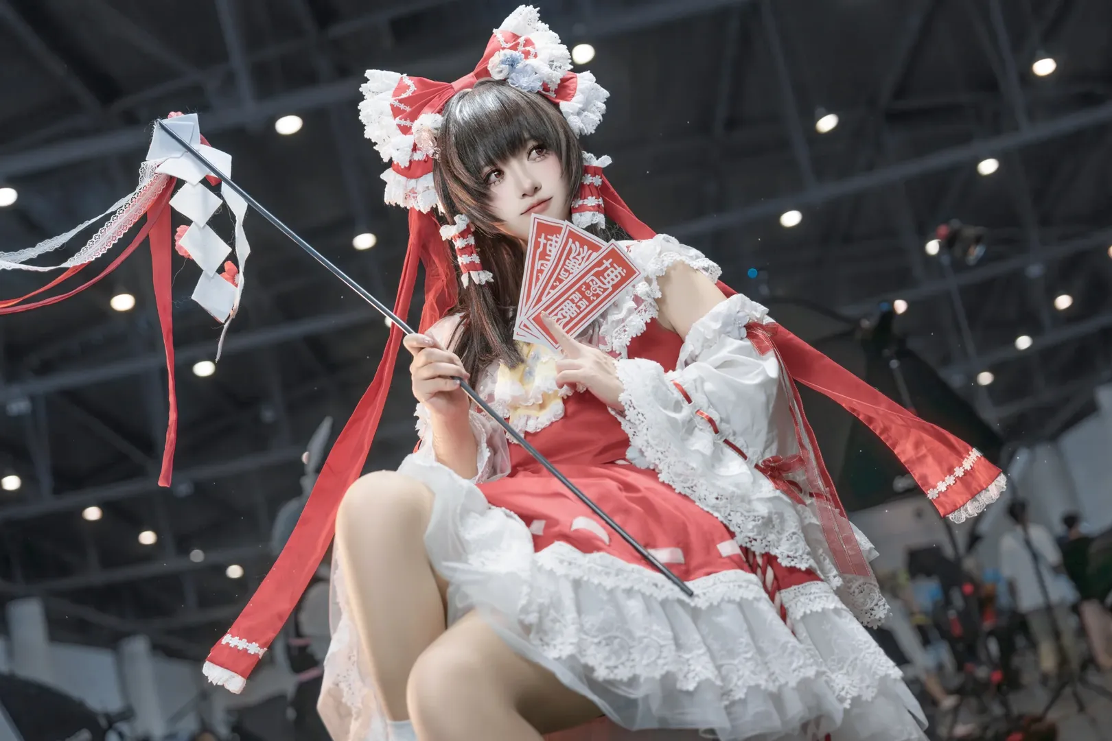 博麗霊夢コスプレ, 東方Project, ポーズ参考, イベント撮影のポーズ, インスピレーションの共有 - 6枚目