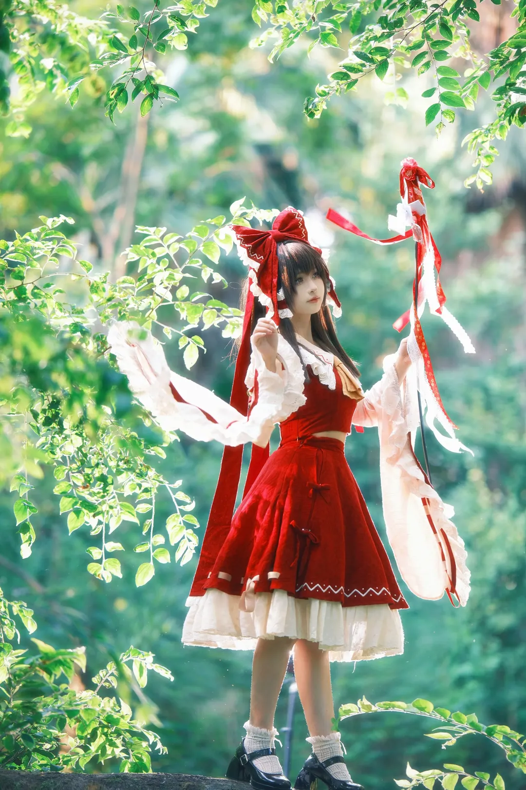 Reimu Hakurei Cosplay, Touhou Project, Gensokyo, Mori style, Fan Content Festival - Image 3