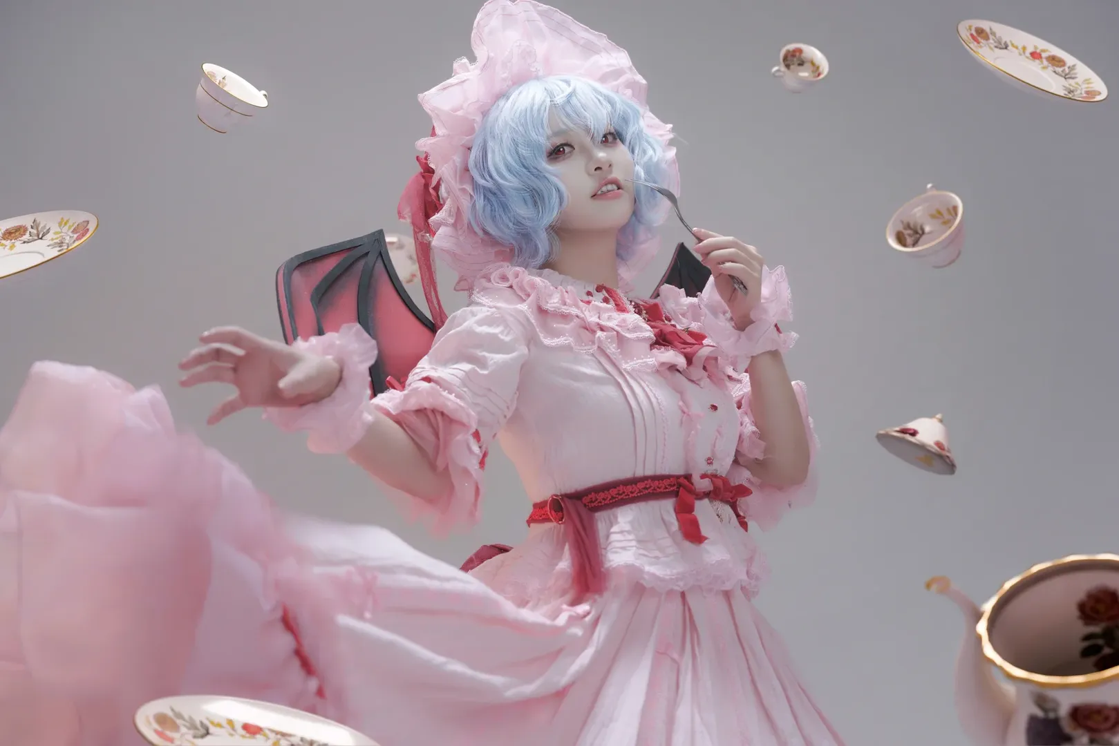 东方Project, cosplay摄影, 蕾米莉亚斯卡雷特cos, 红魔馆大小姐, 洛丽塔洋装 - 第4张