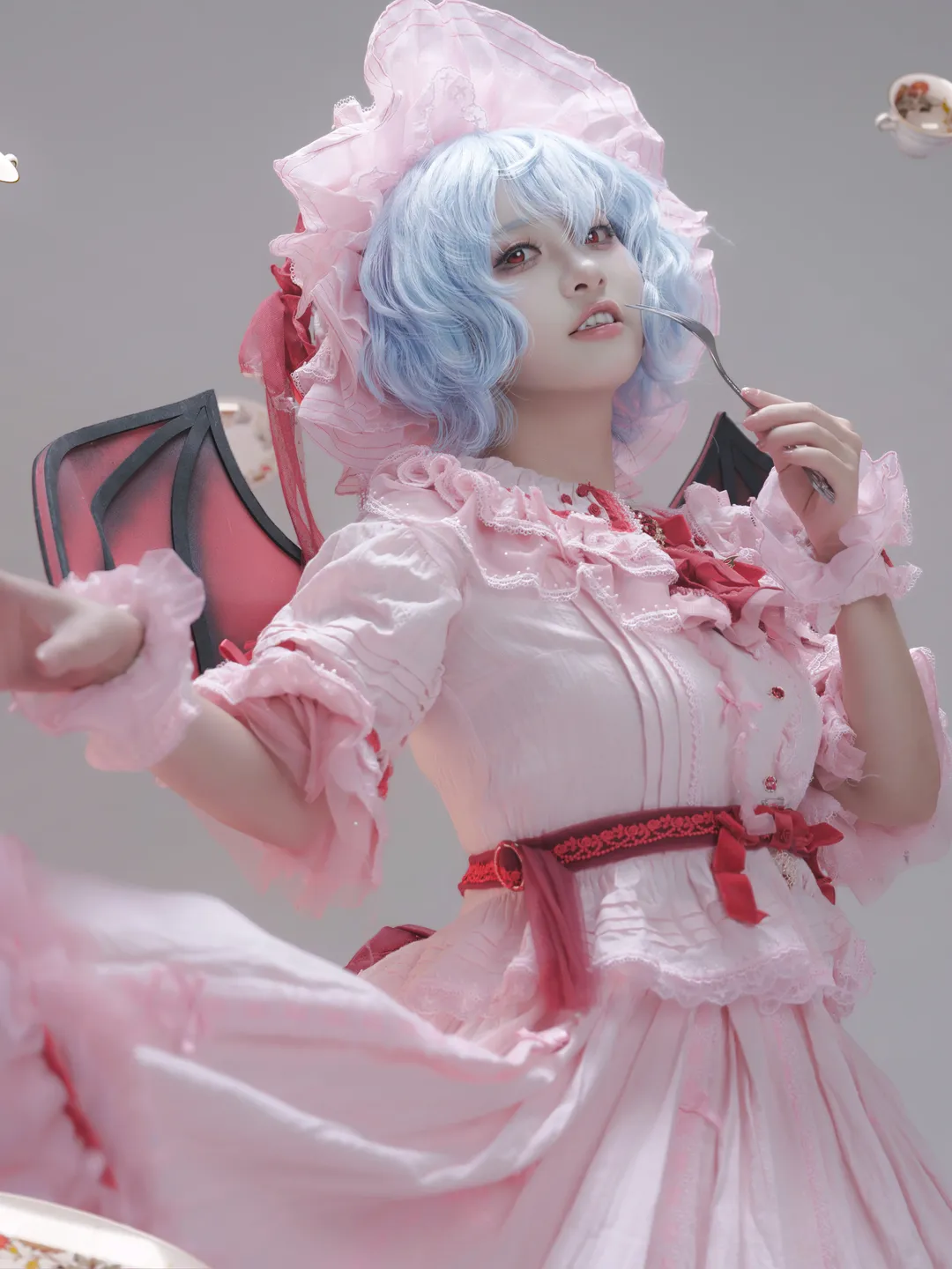 东方Project, cosplay摄影, 蕾米莉亚斯卡雷特cos, 红魔馆大小姐, 洛丽塔洋装 - 第5张