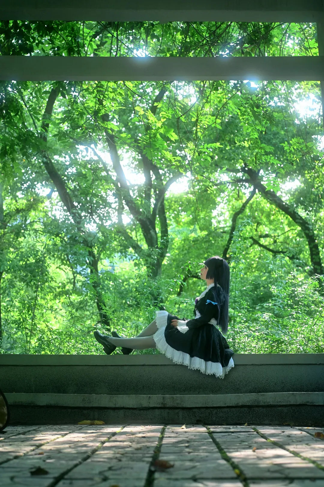 Cosplay, 五更琉璃cos, 俺妹, 黑猫风格, 森林摄影 - 第3张