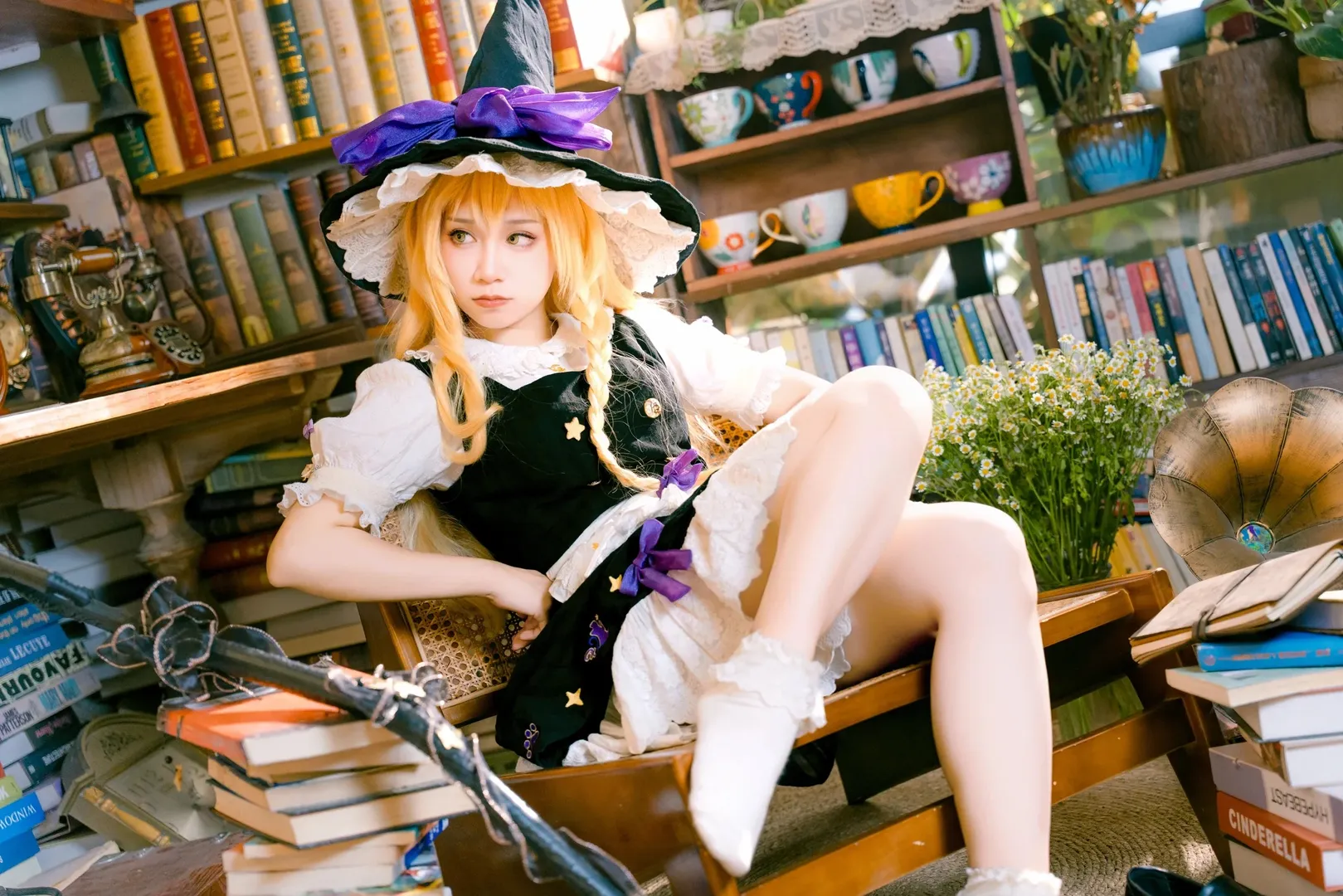 角色还原, 氛围感, 魔法少女, 雾雨魔理沙cos, 东方 - 第9张