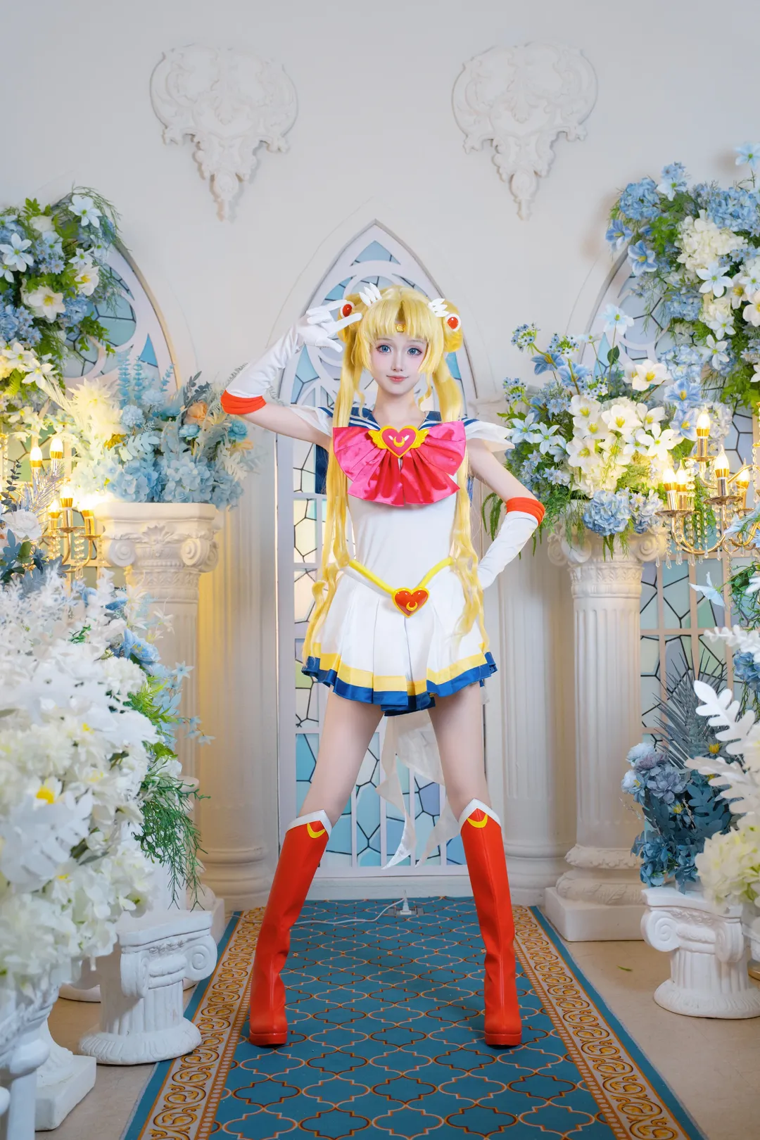 キャラクター再現, 二次元コスプレ, 美少女戦士セーラームーン, 幻想的な撮影, 月野うさぎコスプレ