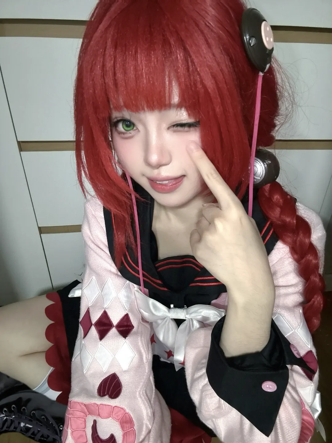 绝区零, 二次元cosplay, 浮波柚叶cos, 绝区零cos, 红发cos - 第1张