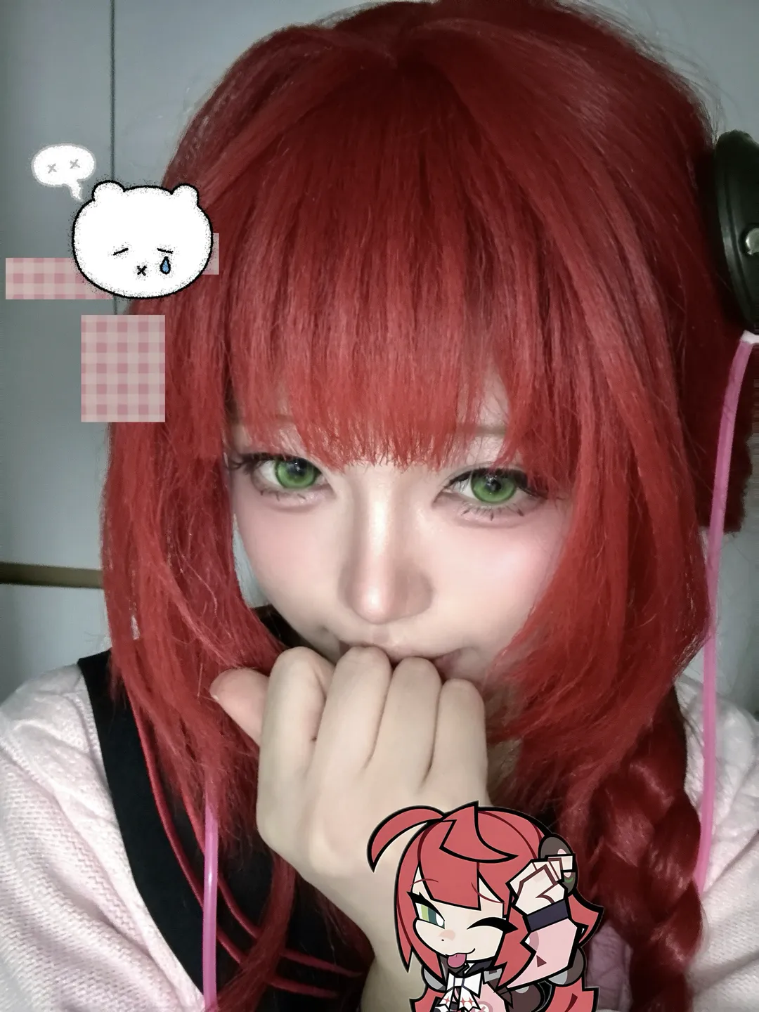 绝区零, 二次元cosplay, 浮波柚叶cos, 绝区零cos, 红发cos - 第2张