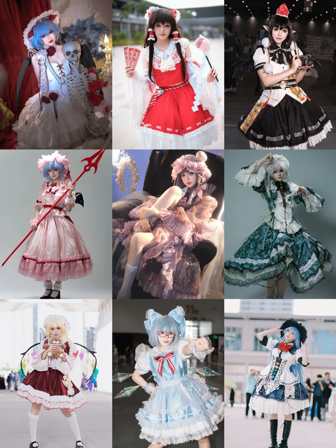 cosplay, 东方Project, 摄影记录, 角色变装, 风格多样