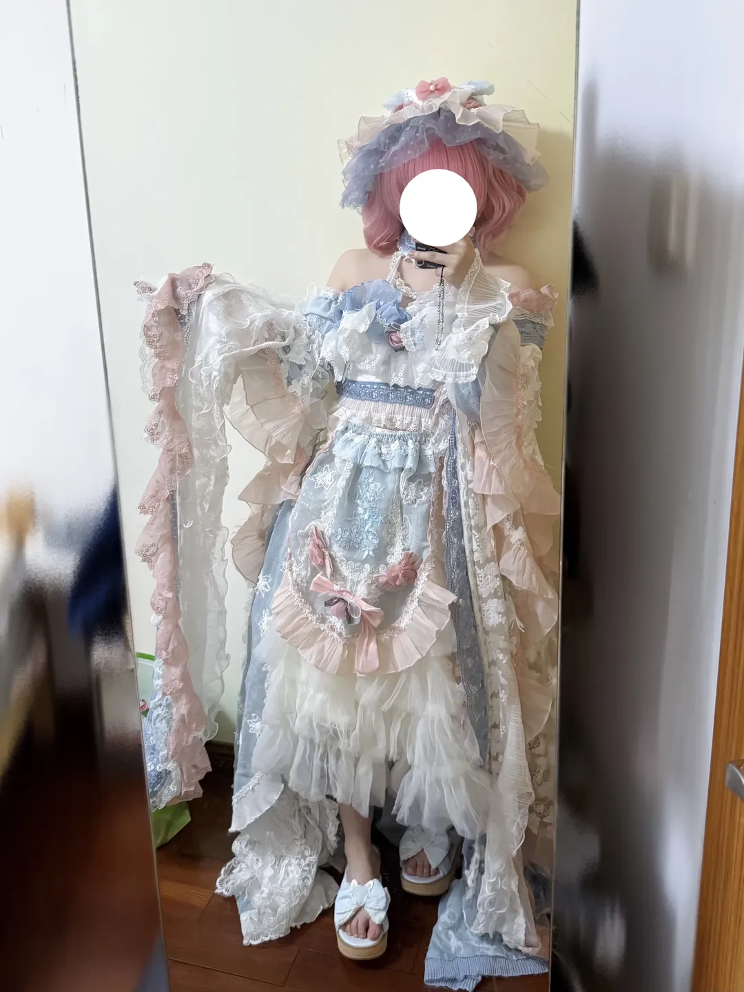 东方project, 西行寺幽幽子cos, 东方Projectcosplay, cos服试穿, 洋装Lolita
