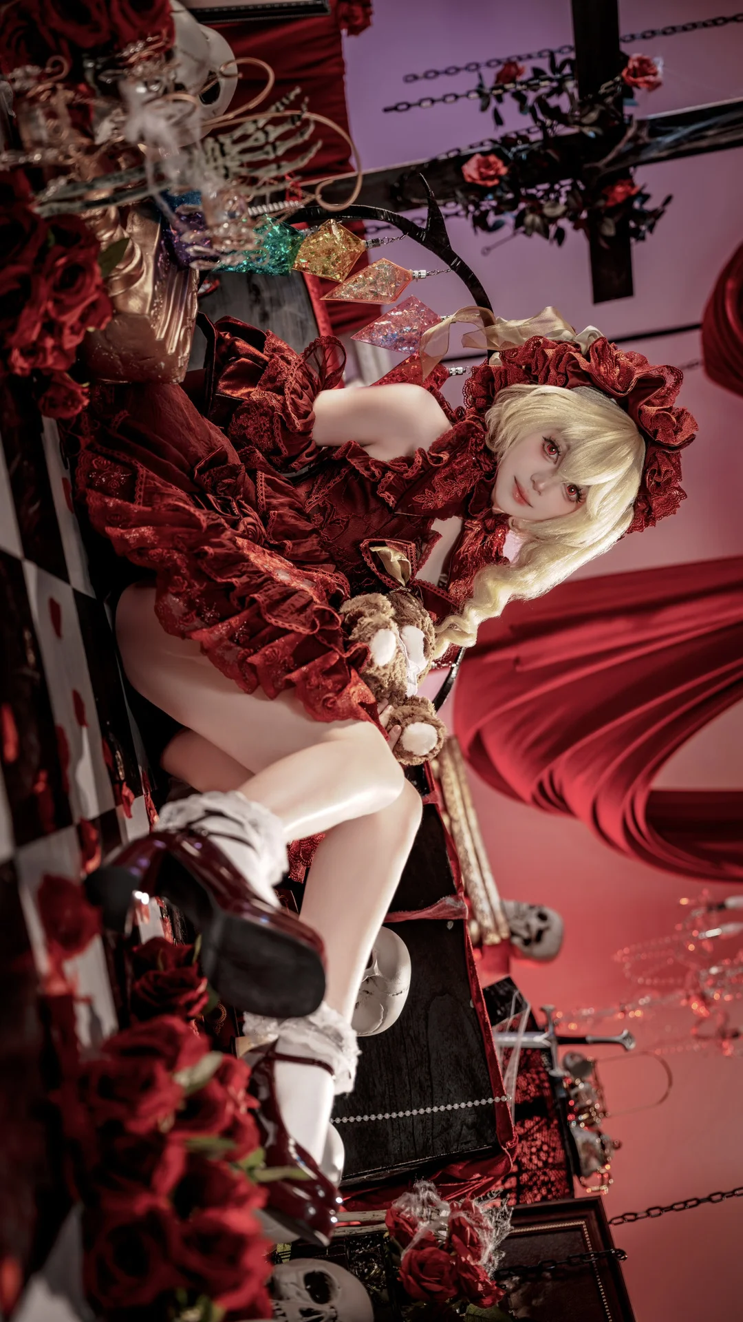 东方Project, 红魔馆, 芙兰朵露cos, 哥特洛丽塔, 芙兰朵露cosplay - 第1张