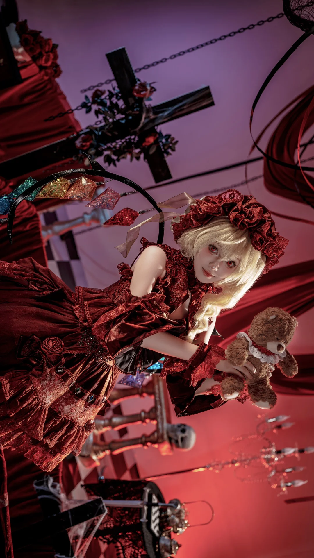 东方Project, 红魔馆, 芙兰朵露cos, 哥特洛丽塔, 芙兰朵露cosplay - 第2张