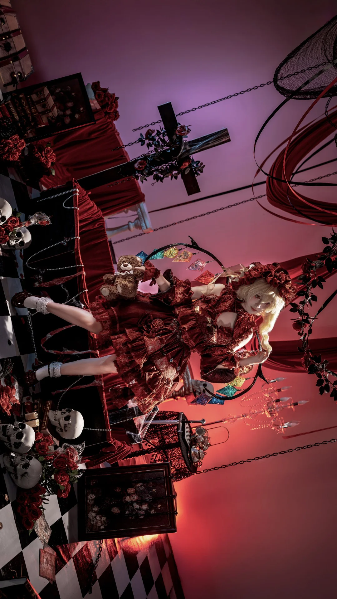 东方Project, 红魔馆, 芙兰朵露cos, 哥特洛丽塔, 芙兰朵露cosplay - 第3张