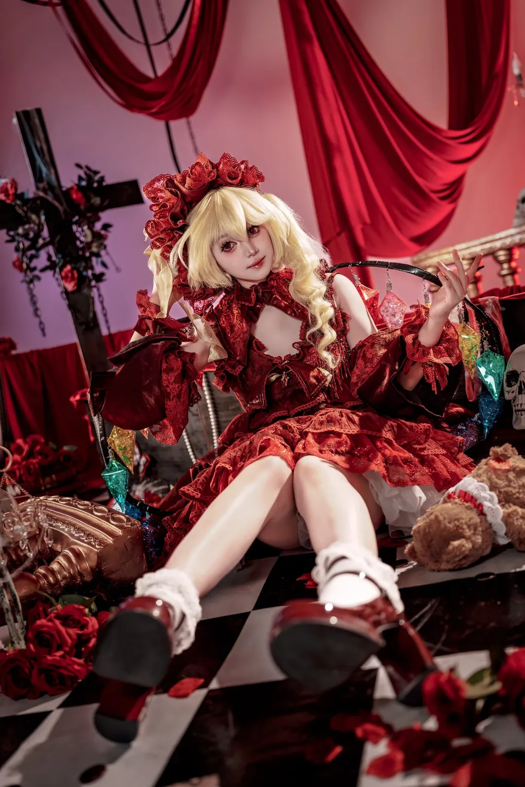 东方Project, 红魔馆, 芙兰朵露cos, 哥特洛丽塔, 芙兰朵露cosplay - 第4张