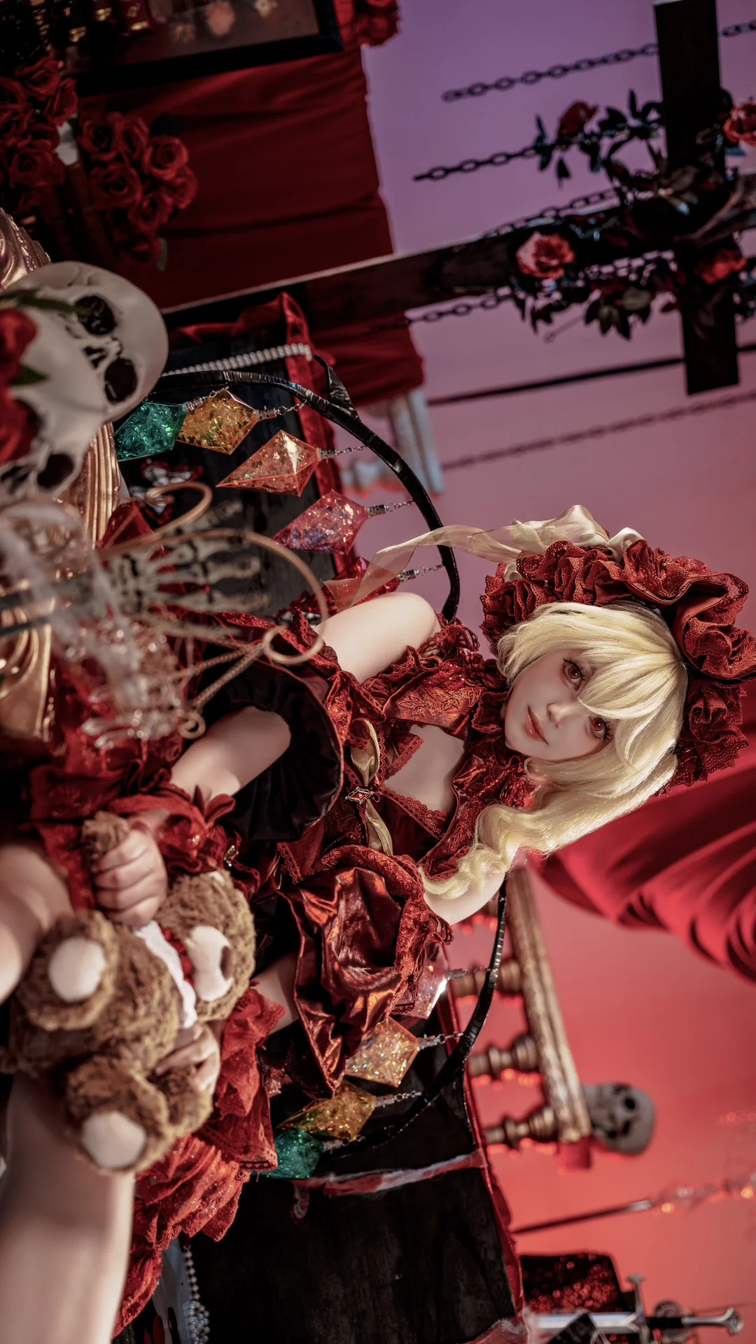 东方Project, 红魔馆, 芙兰朵露cos, 哥特洛丽塔, 芙兰朵露cosplay - 第7张