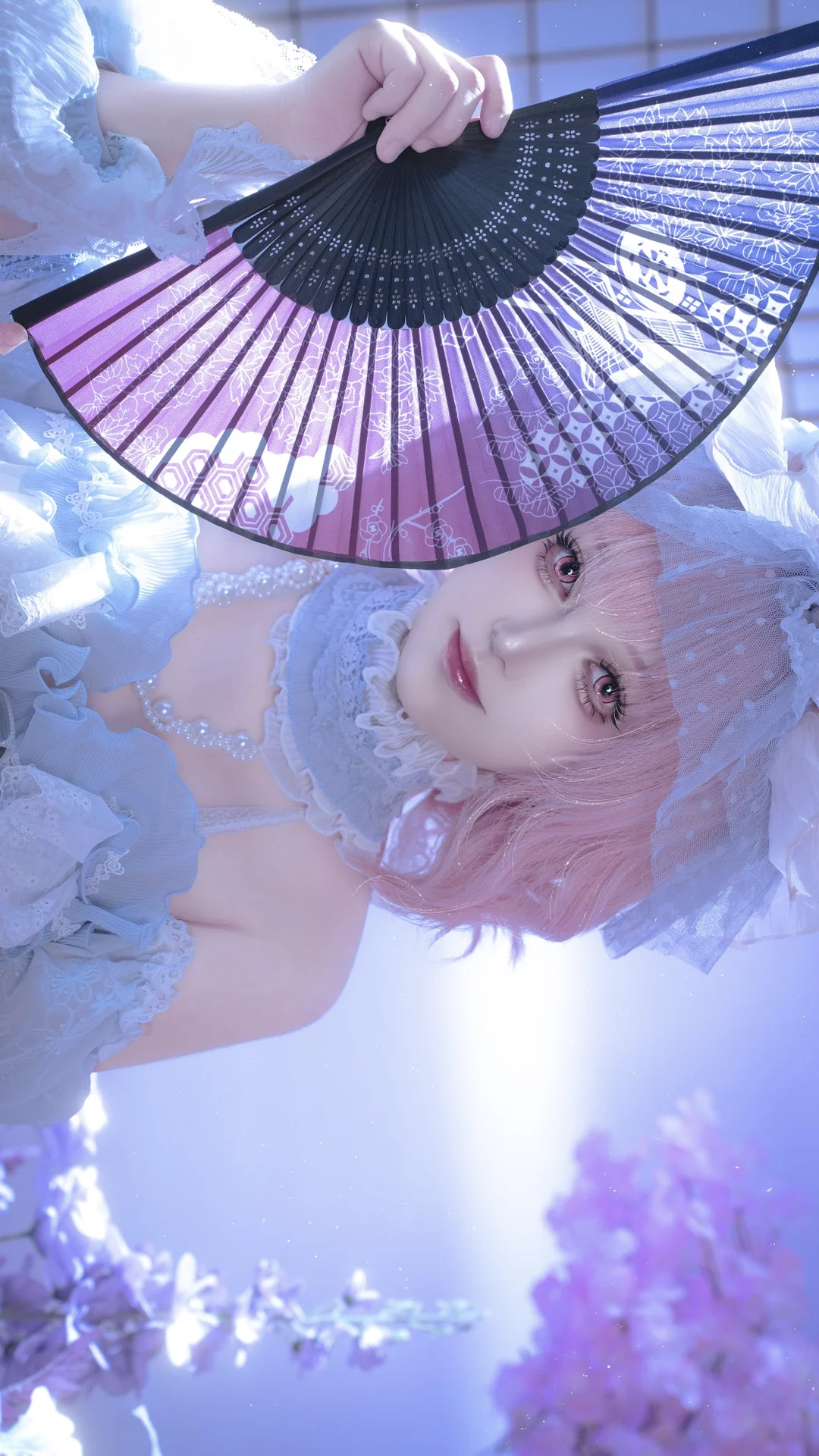 Touhou Project, Saigyouji Yuyuko cosplay, Japanese-style photoshoot, Lolita outfit, Photoshoot booking - Image 7