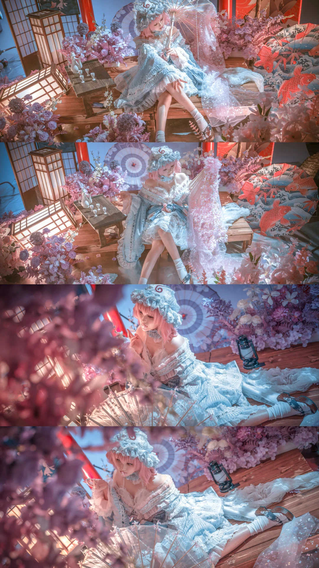 东方Project, 西行寺幽幽子cos, 和风洋装写真, 梦幻少女摄影, 二次元萌系cosplay - 第1张