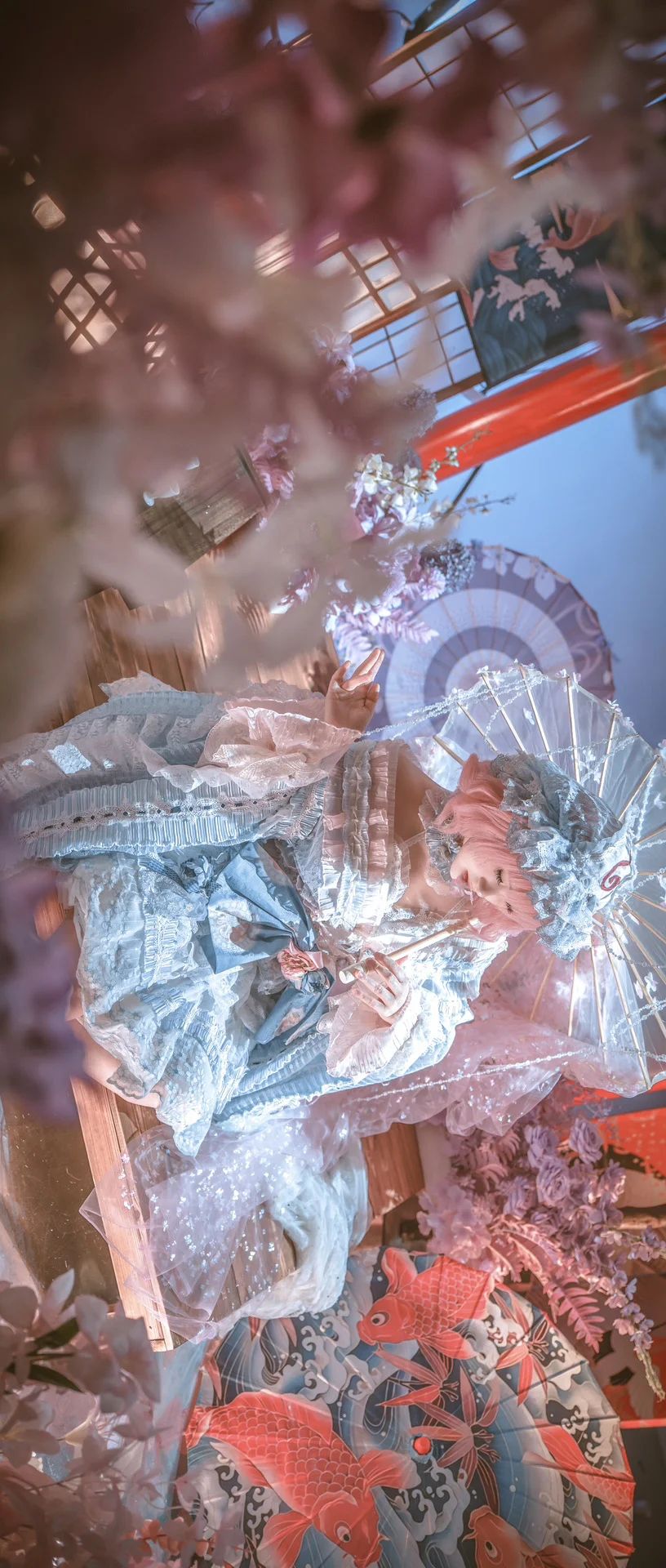 东方Project, 西行寺幽幽子cos, 和风洋装写真, 梦幻少女摄影, 二次元萌系cosplay - 第5张