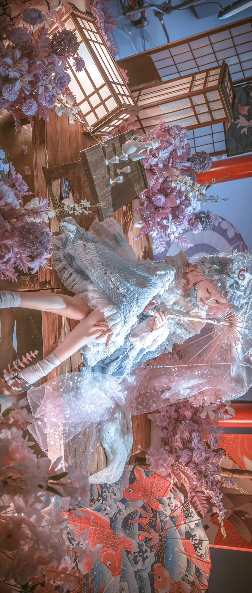 东方Project, 西行寺幽幽子cos, 和风洋装写真, 梦幻少女摄影, 二次元萌系cosplay - 第6张
