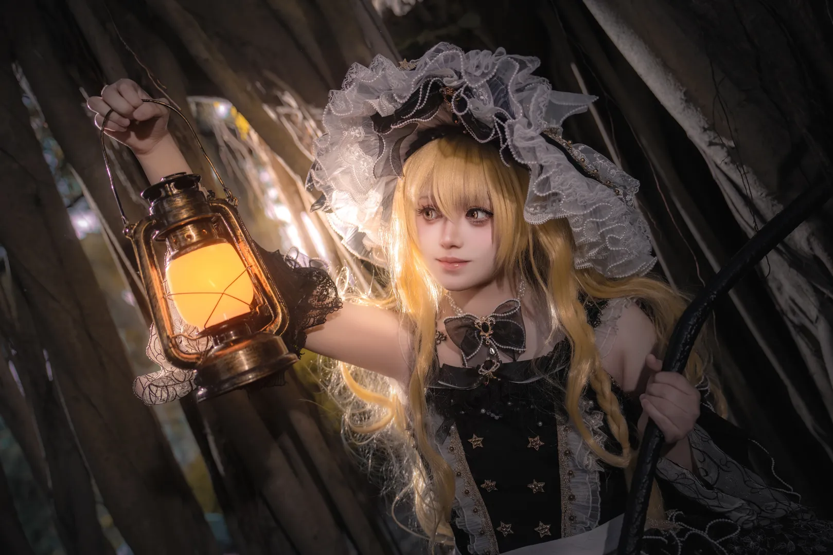森林写真, 魔理沙コスプレ, 東方Project, 魔法使い, ロリータ - 4枚目