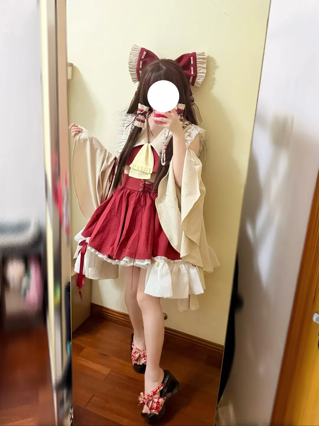 东方Project, 东方Projectcos, 日系风格, 蝴蝶结装饰, 镜面自拍