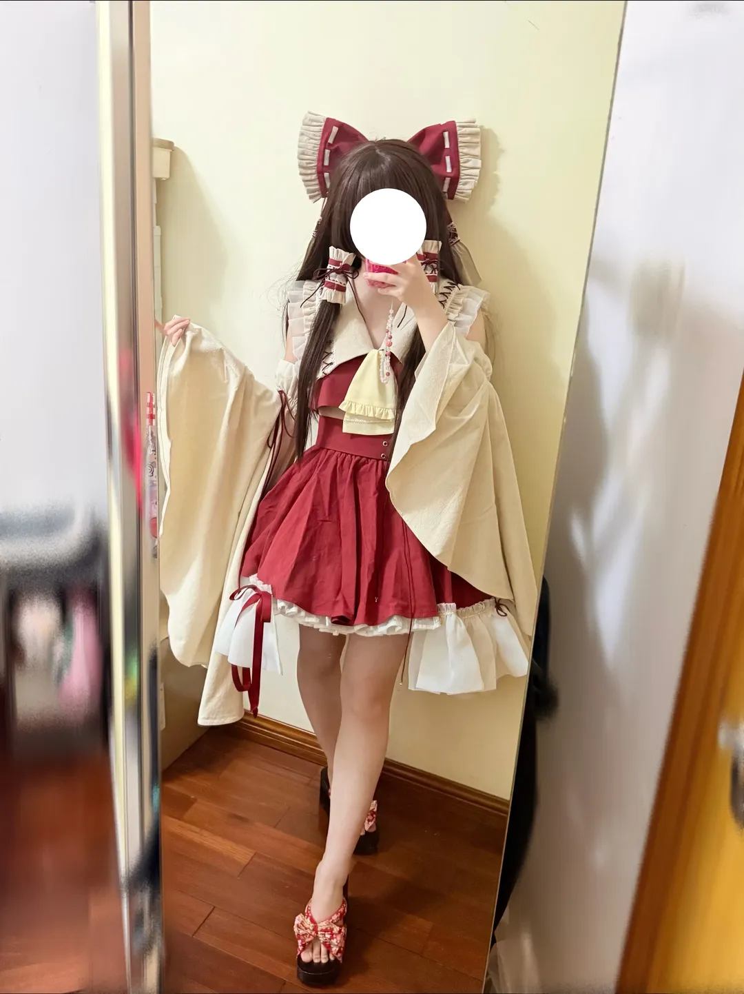 东方Project, 东方Projectcos, 日系风格, 蝴蝶结装饰, 镜面自拍 - 第2张