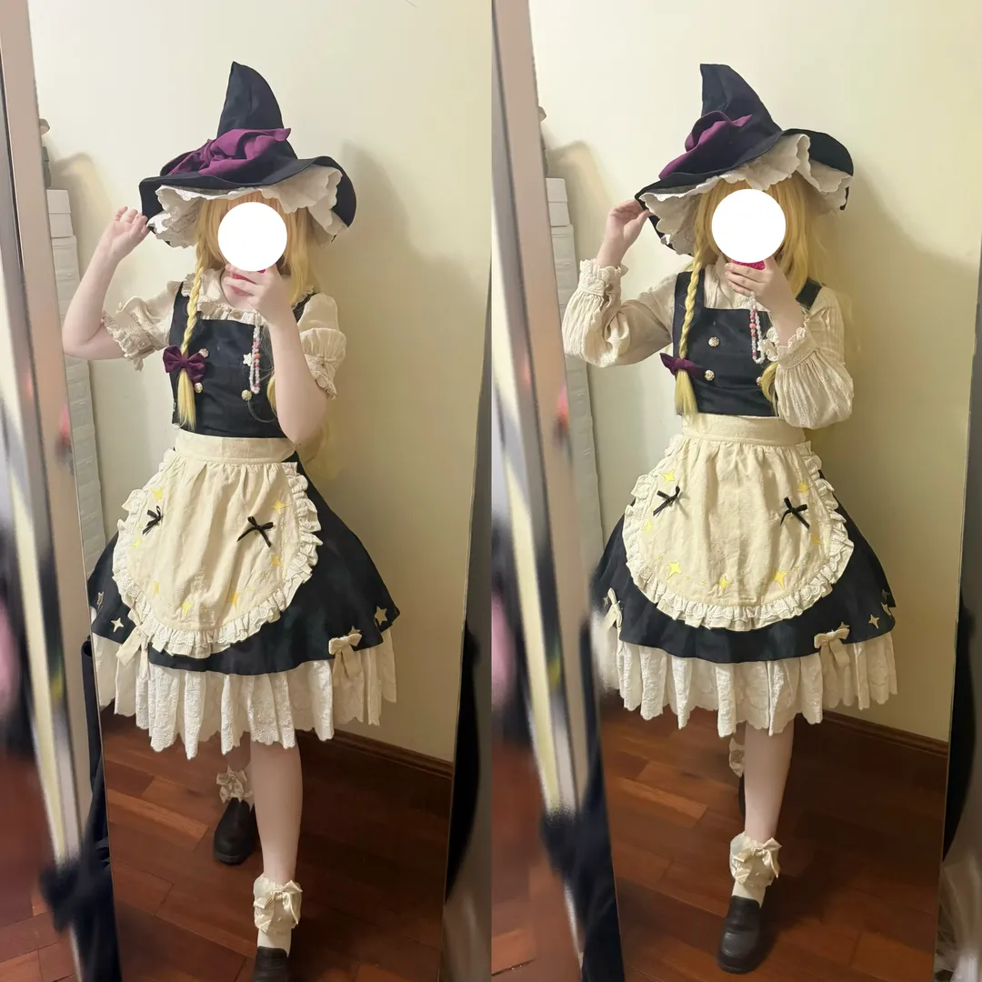 角色还原, 魔理沙cos, 东方Project, 魔法少女, 试衣