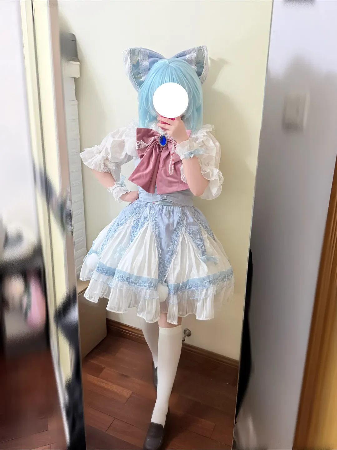 cosplay, 东方project, 琪露诺cos, 二次元穿搭, 蓝发少女 - 第1张