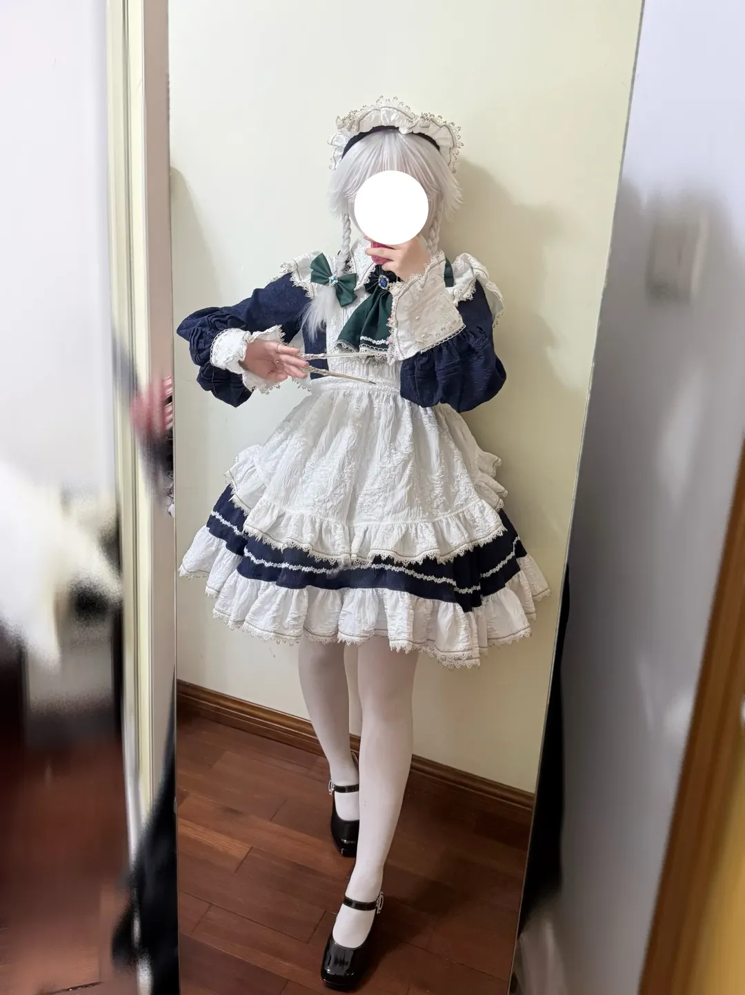 东方Project, 女仆装, 十六夜咲夜cos, 对镜自拍, Coser日常 - 第2张