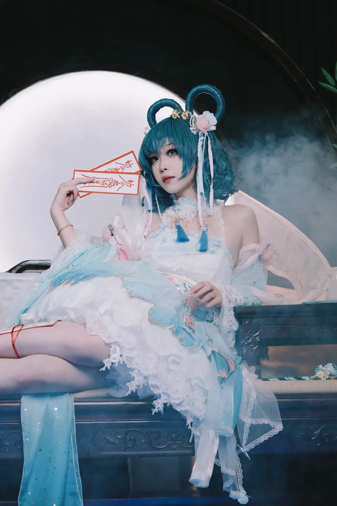东方Project, 霍青娥cos, 国风cosplay, 邪仙, 次元壁棚拍 - 第1张