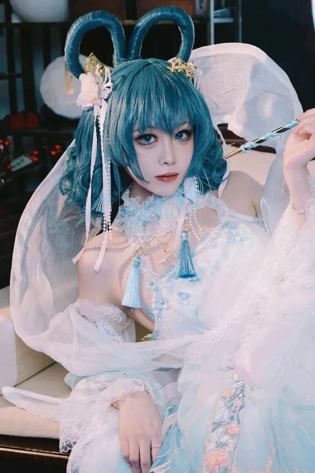 东方Project, 霍青娥cos, 国风cosplay, 邪仙, 次元壁棚拍 - 第3张