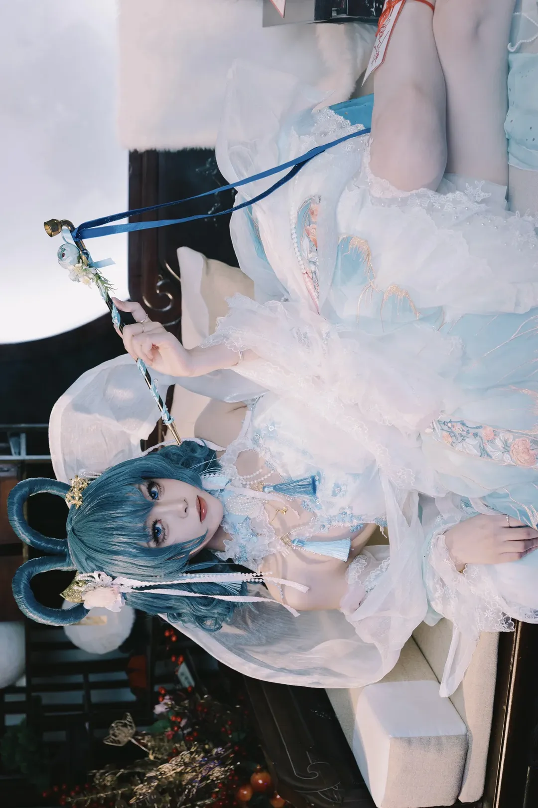 东方Project, 霍青娥cos, 国风cosplay, 邪仙, 次元壁棚拍 - 第4张