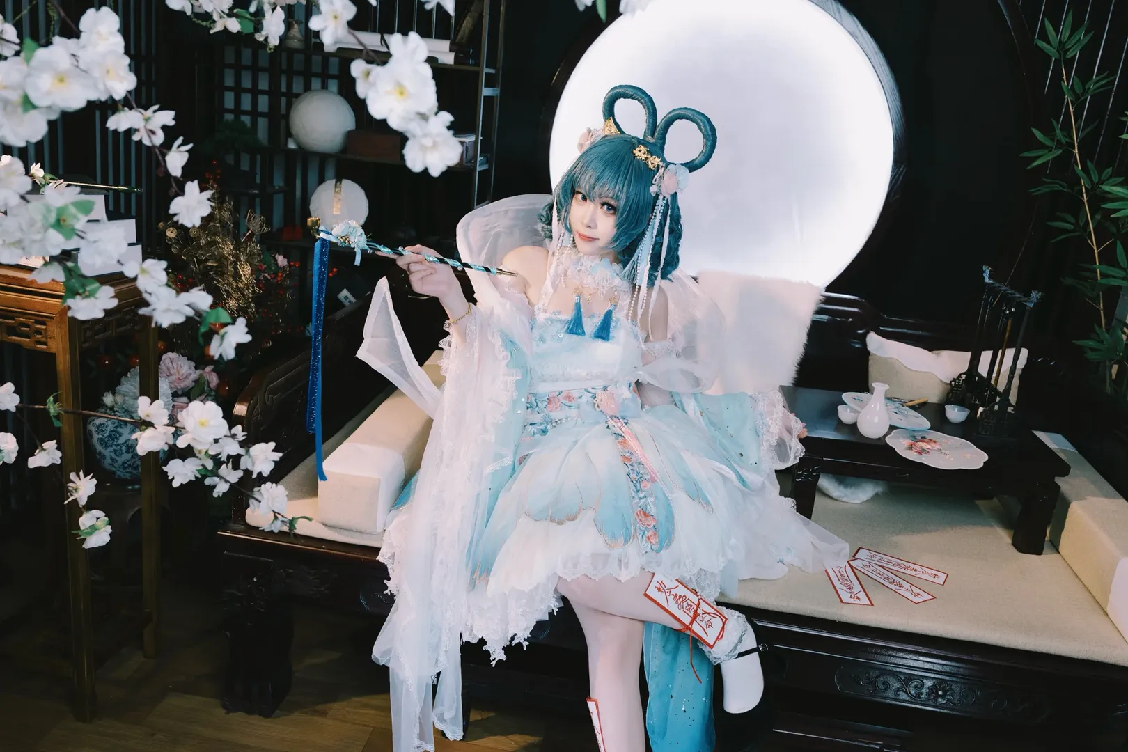 东方Project, 霍青娥cos, 国风cosplay, 邪仙, 次元壁棚拍 - 第6张