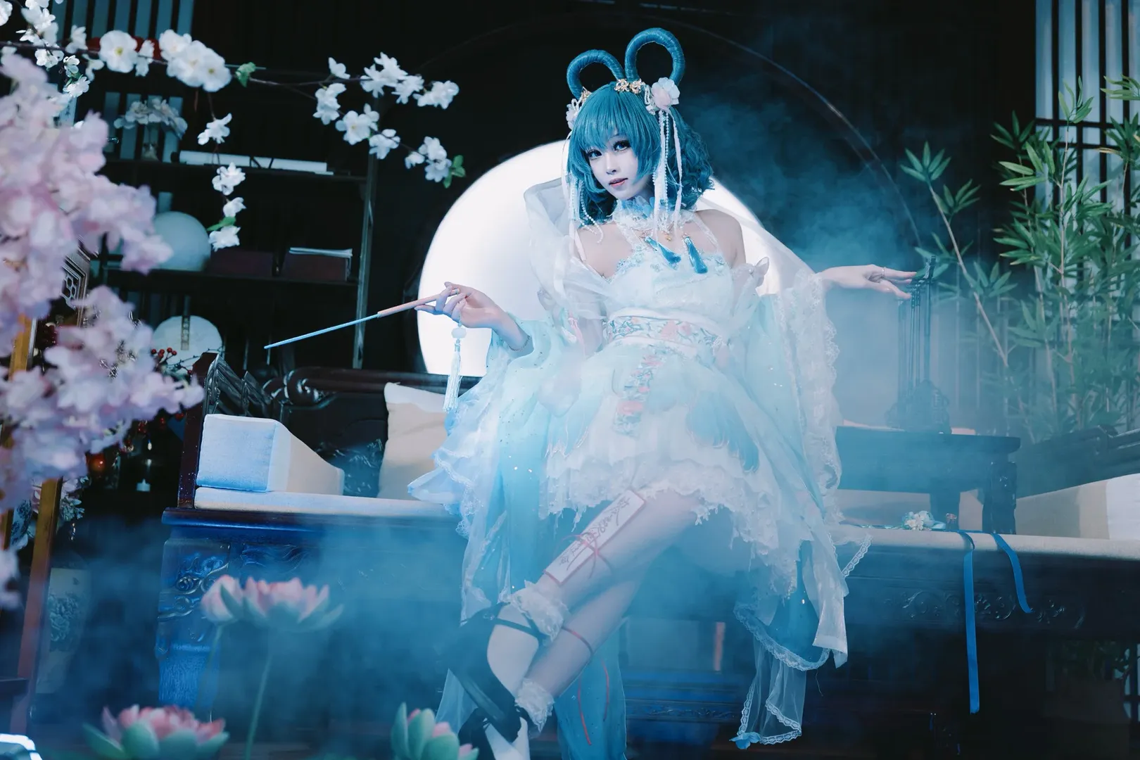东方Project, 霍青娥cos, 国风cosplay, 邪仙, 次元壁棚拍 - 第8张