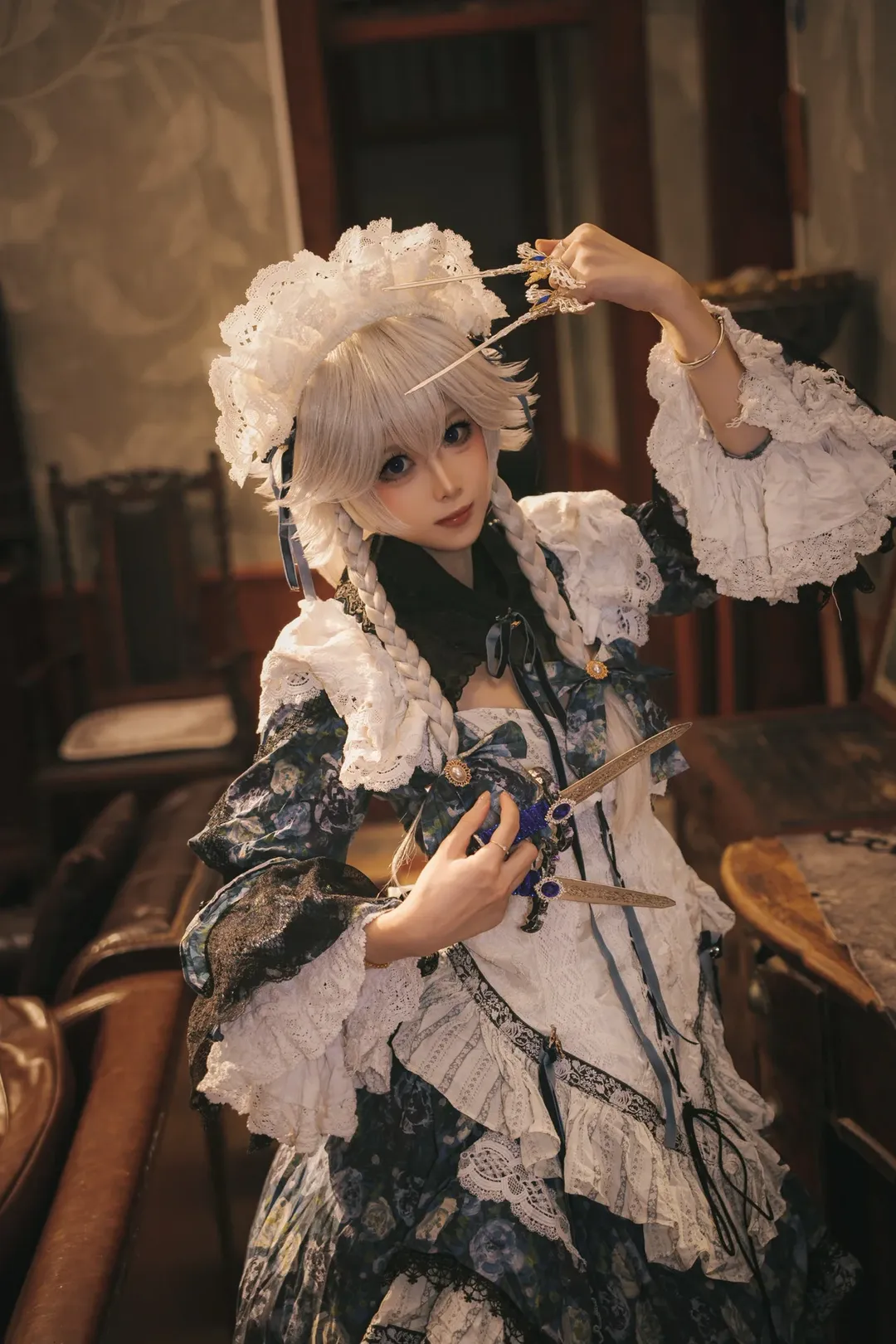 cosplay, 东方project, 女仆装, 十六夜咲夜cos, 复古洋装 - 第6张