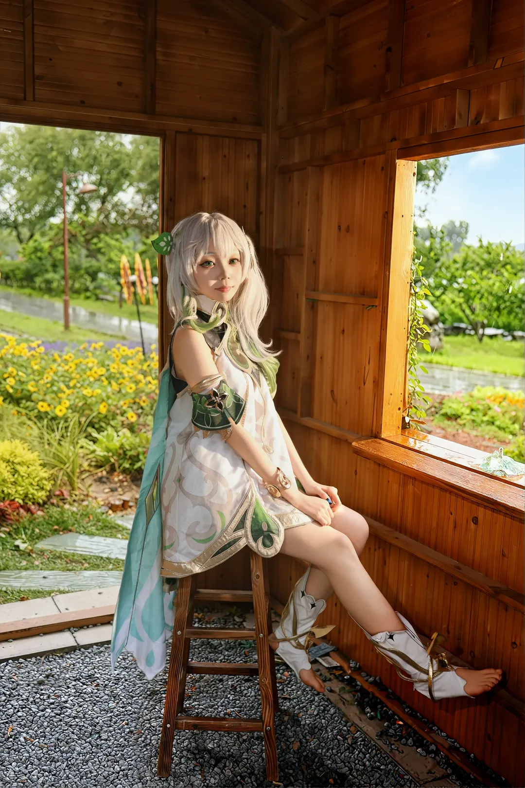 原神, キャラクター再現, ナヒーダ コスプレ, アウトドア撮影, クラクサナリデビ - 10枚目